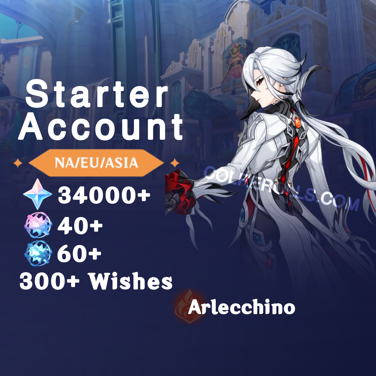 Arlecchino - AR40+ Genshin Impact Farmed Starter Account