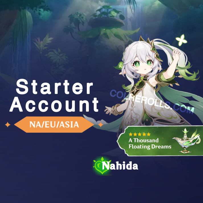 Nahida With 5-Star Weapon A Thousand Floating Dreams - AR10 Genshin Impact Starter Account