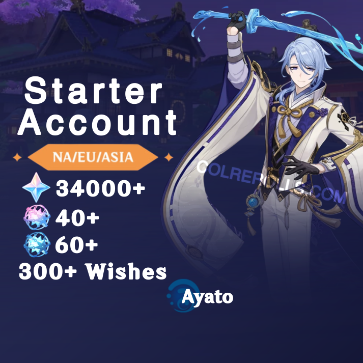 Ayato - AR40+ Genshin Impact Farmed Starter Account