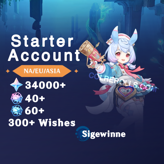 Sigewinne - AR40+ Genshin Impact Farmed Starter Account